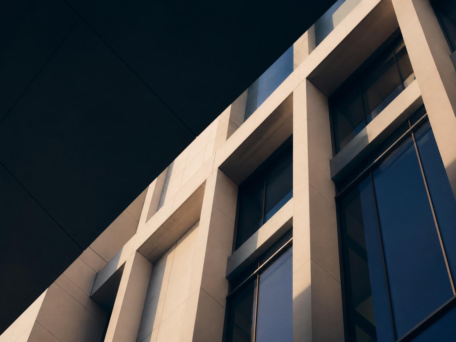 Modernist building facade